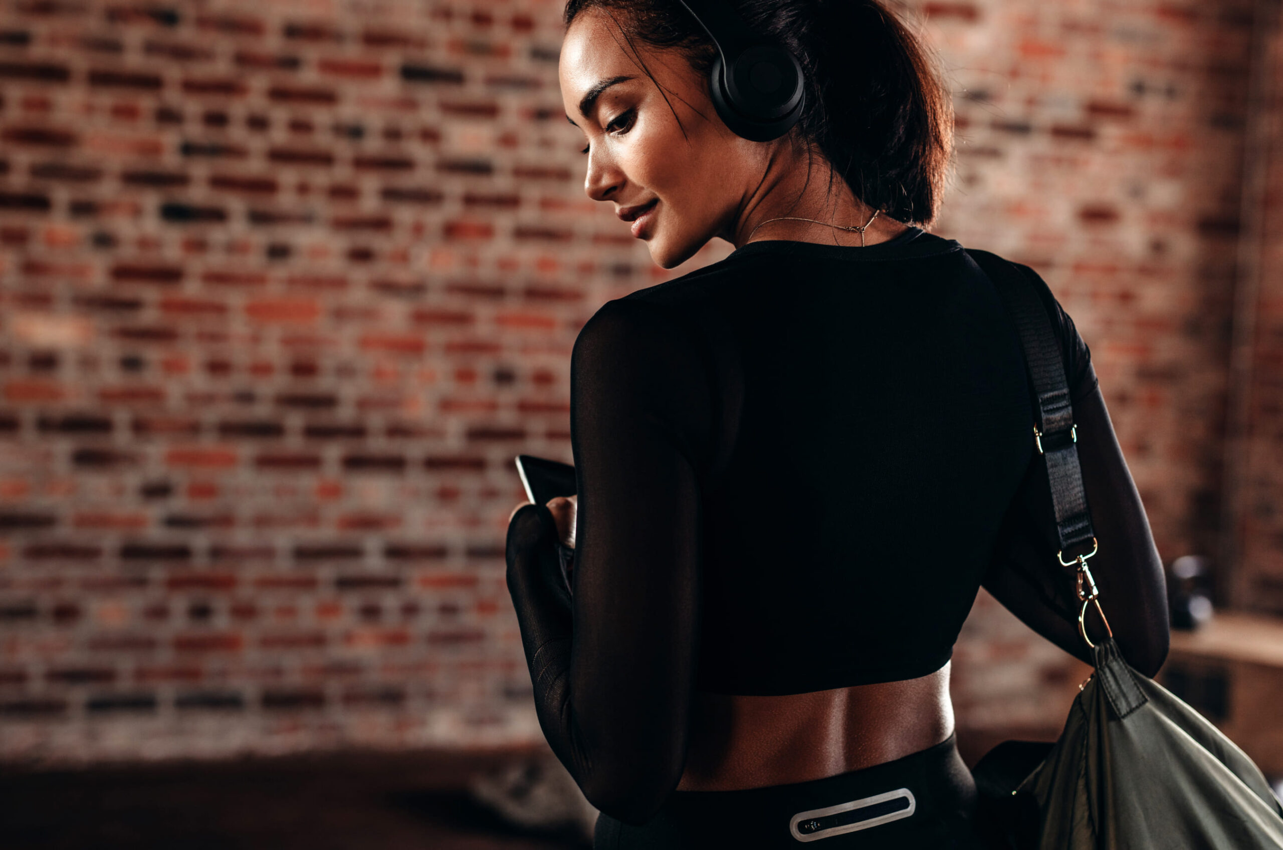 Woman Wearing Headphones 2 Woman Wearing Headphones 2